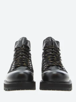 Climb - Aspen Hiking Boots in Black Nappa and K-Teck