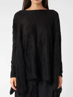 collection PRIVÉE? - Knitted Shirt in Nero/Lurex