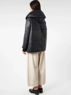 collection PRIVÉE? - Padded Coat in Nero/Blu