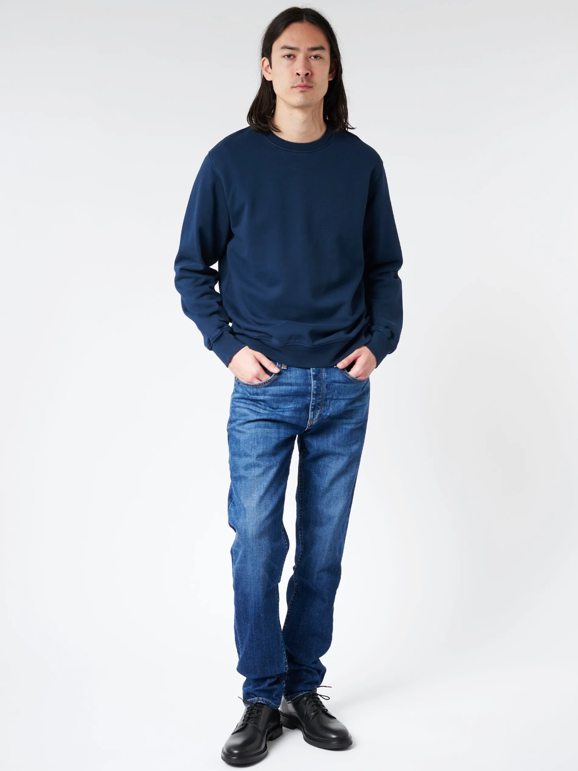 Colorful Standard - Classic Organic Crew in Navy Blue