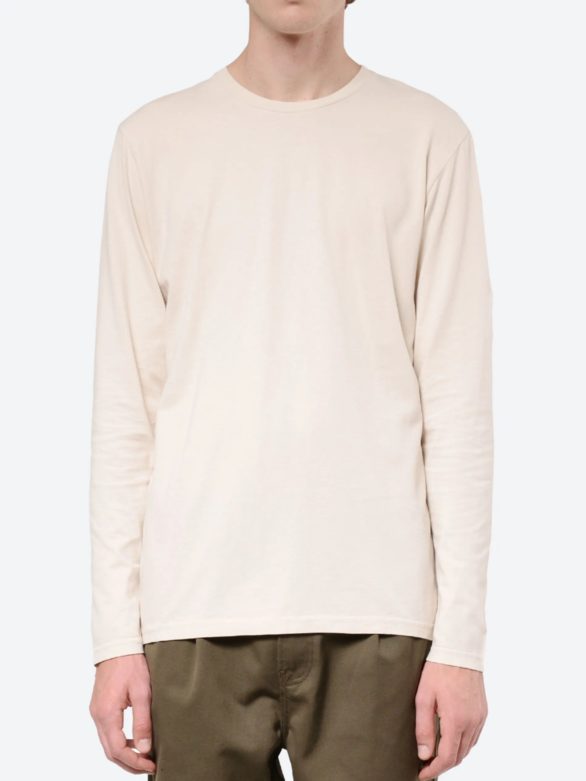 Colorful Standard - Classic Organic Long Sleeve Tee in Ivory White