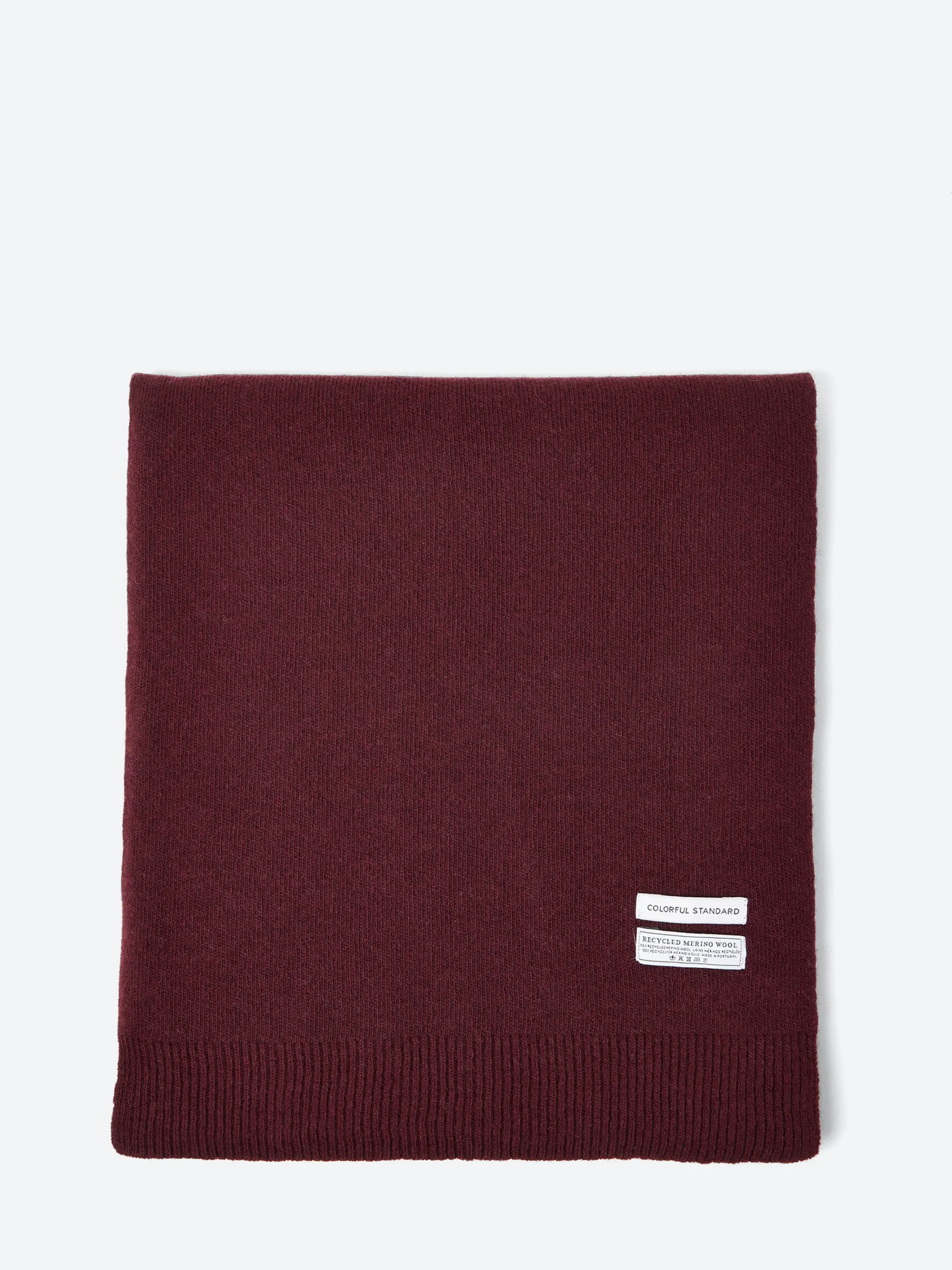 Colorful Standard - Merino Wool Scarf in Oxblood Red