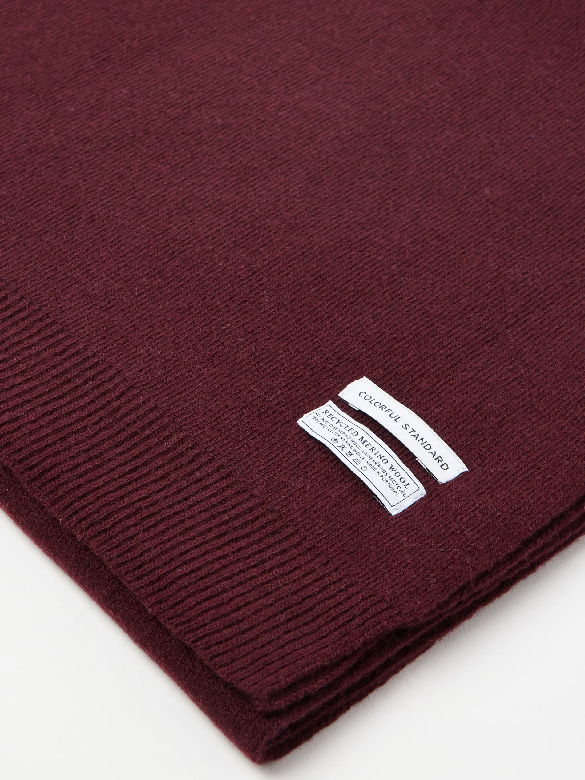 Colorful Standard - Merino Wool Scarf in Oxblood Red