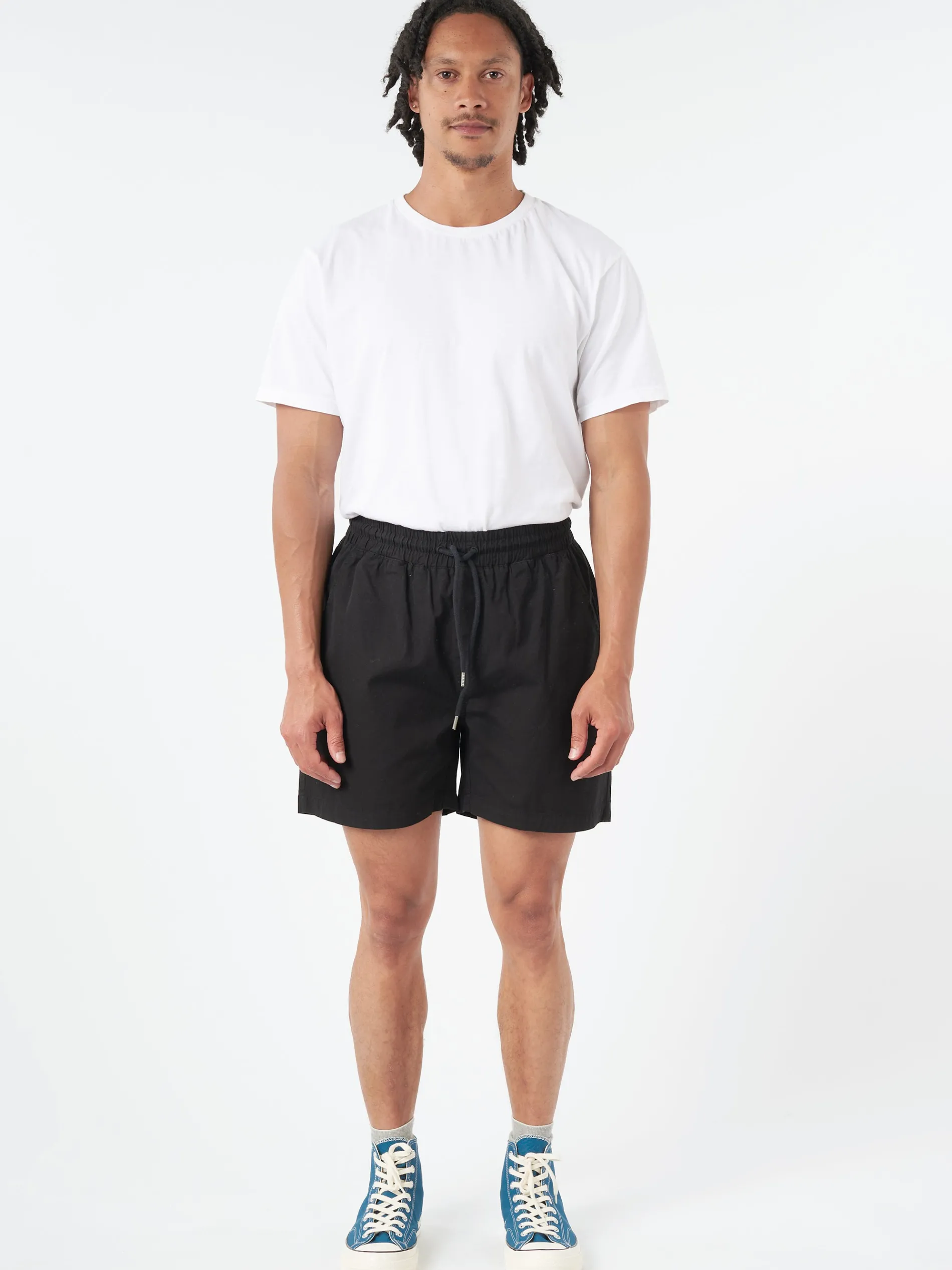 Colorful Standard - Organic Twill Shorts in Deep Black