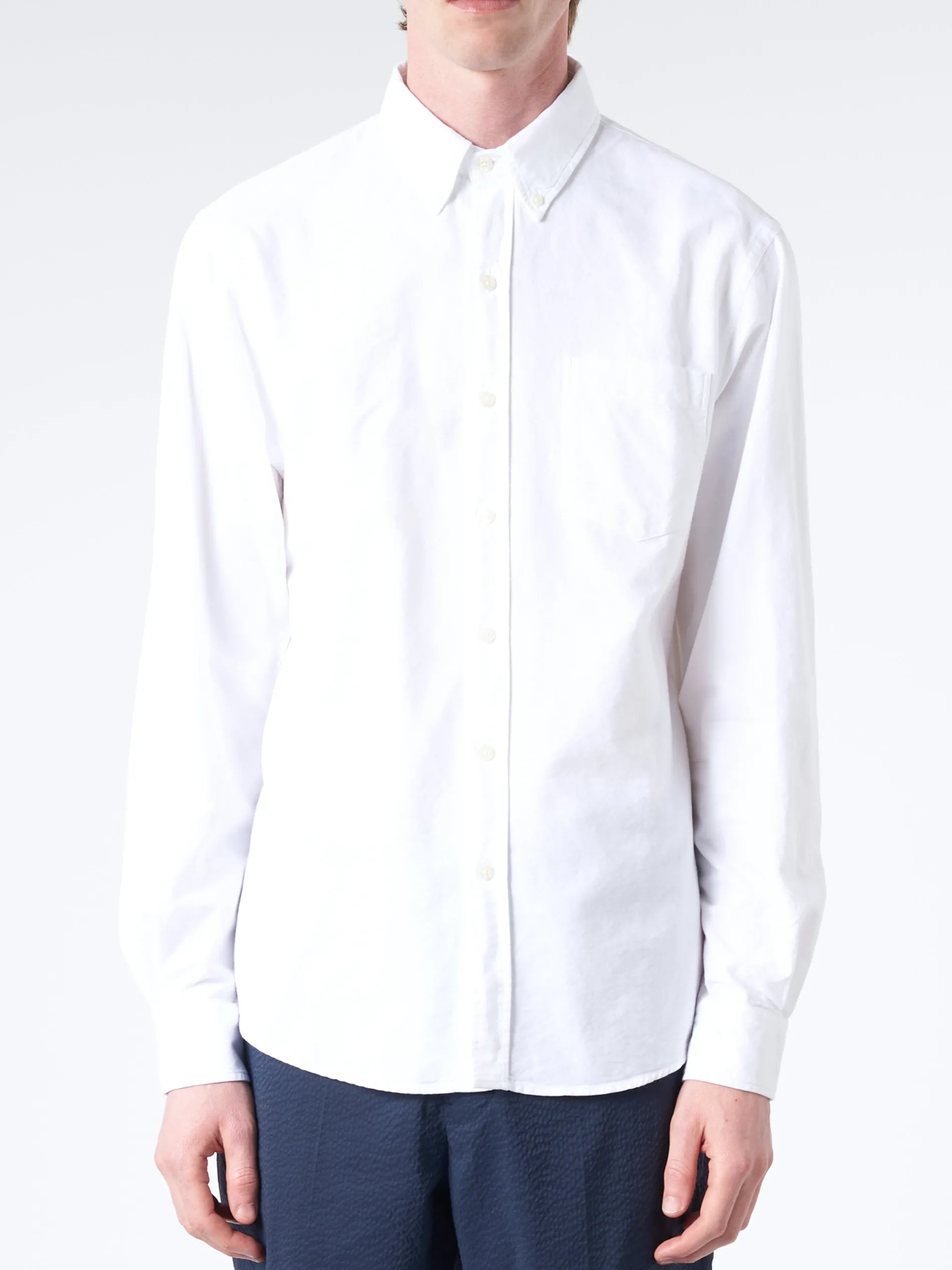 Colorful Standard - Organic Button Down Shirt in Optic White