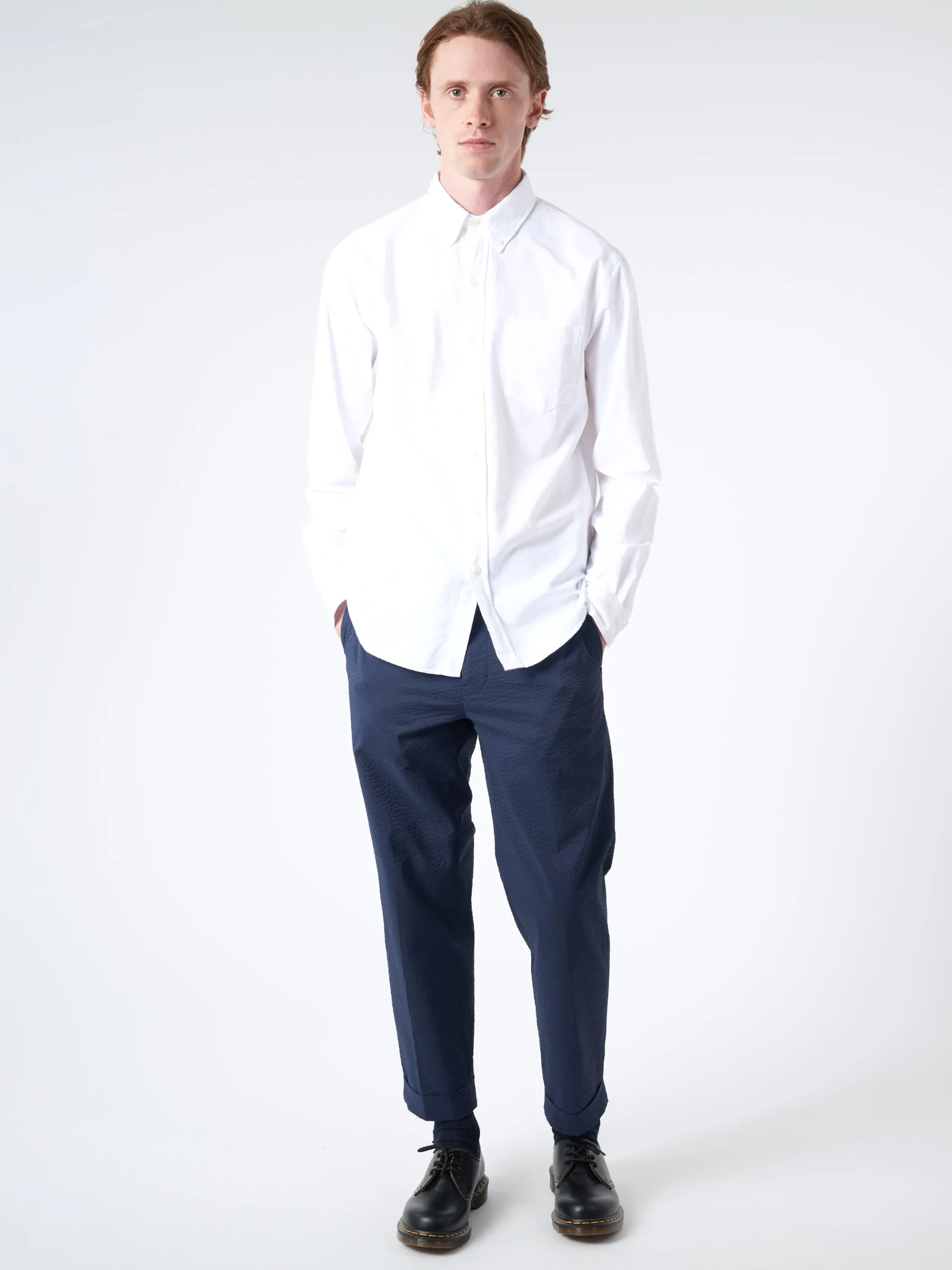 Colorful Standard - Organic Button Down Shirt in Optic White