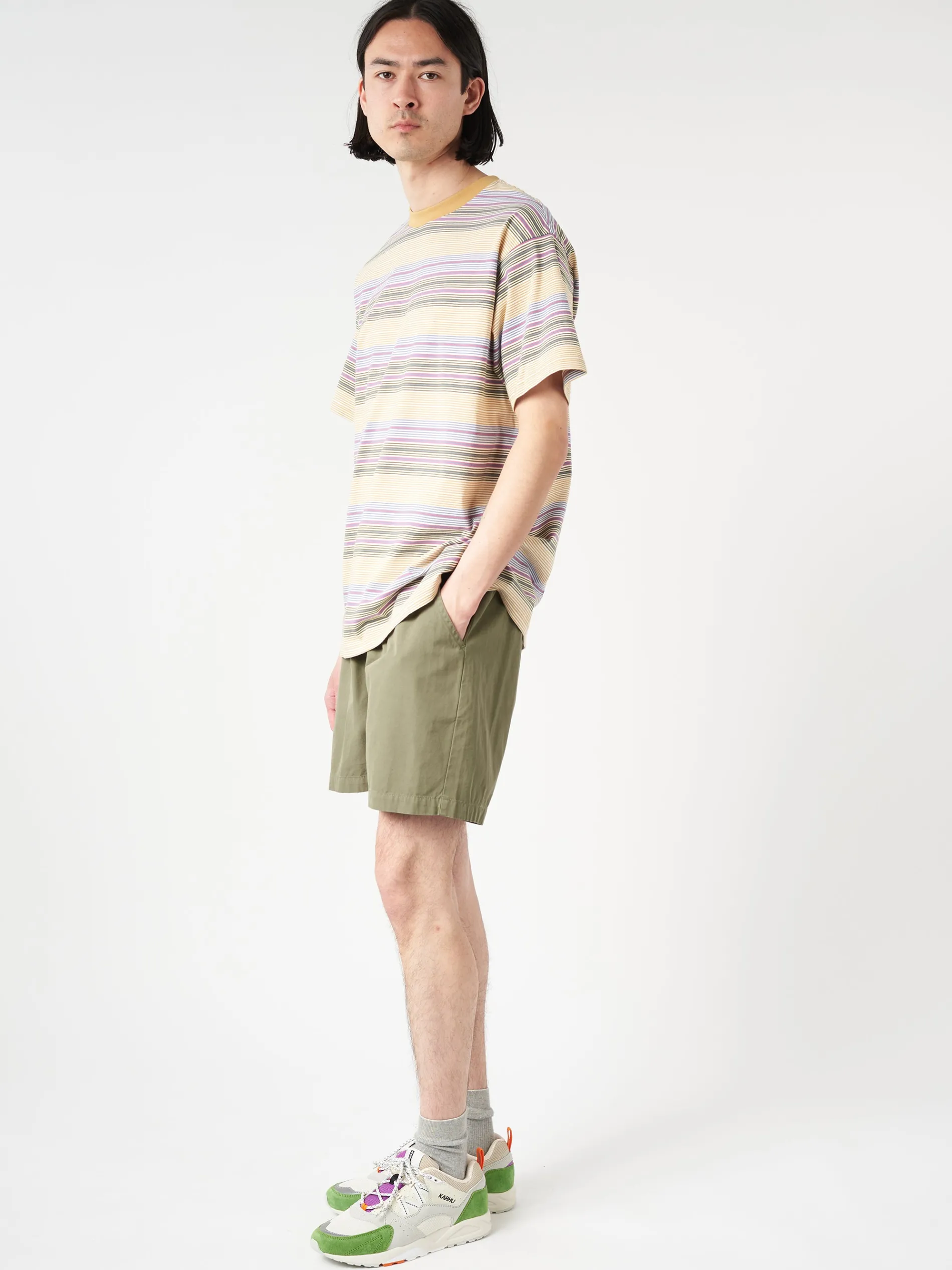 Colorful Standard - Organic Twill Shorts in Dusty Olive