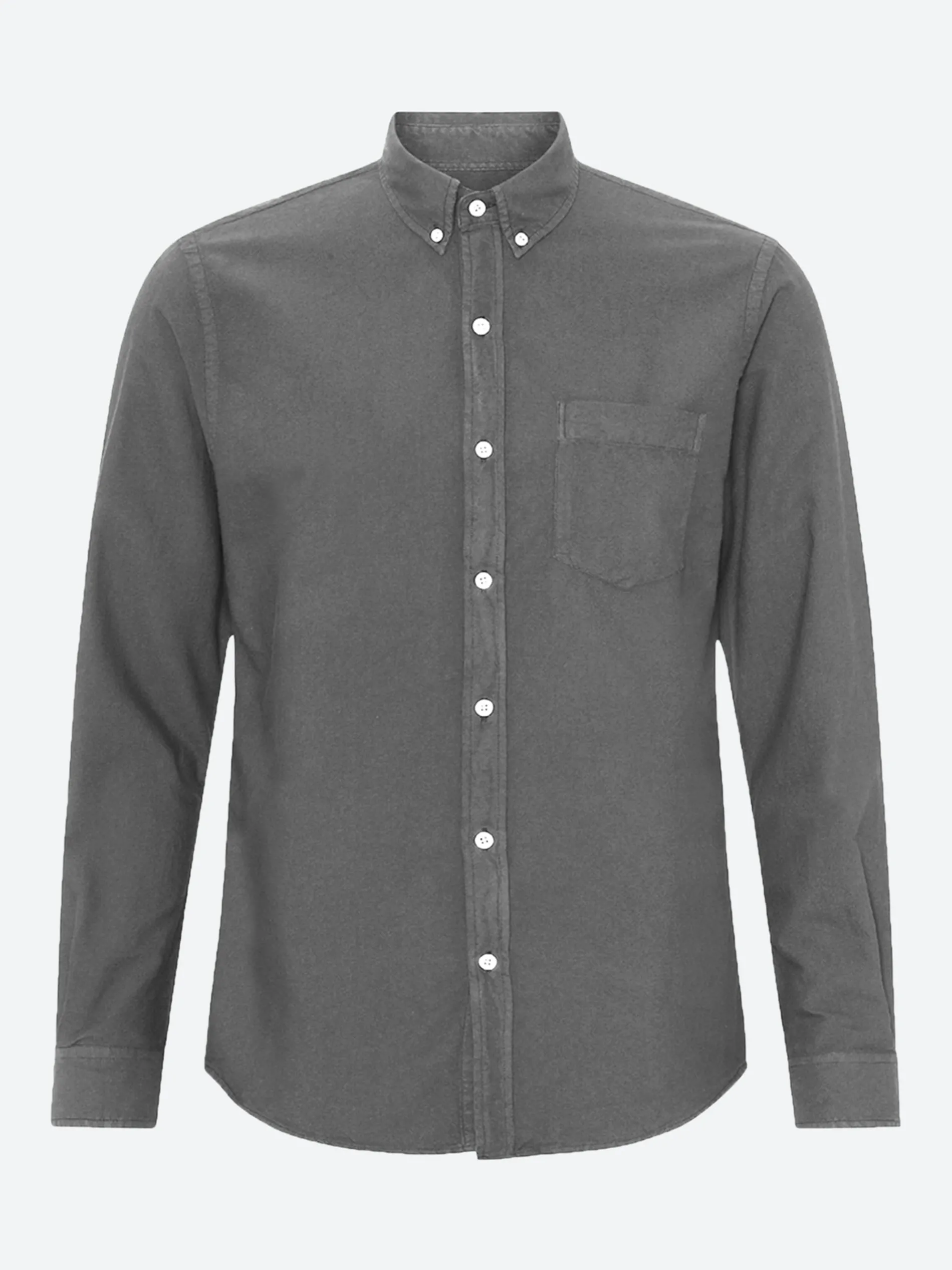 Colorful Standard - Organic Button Down Shirt in Storm Grey