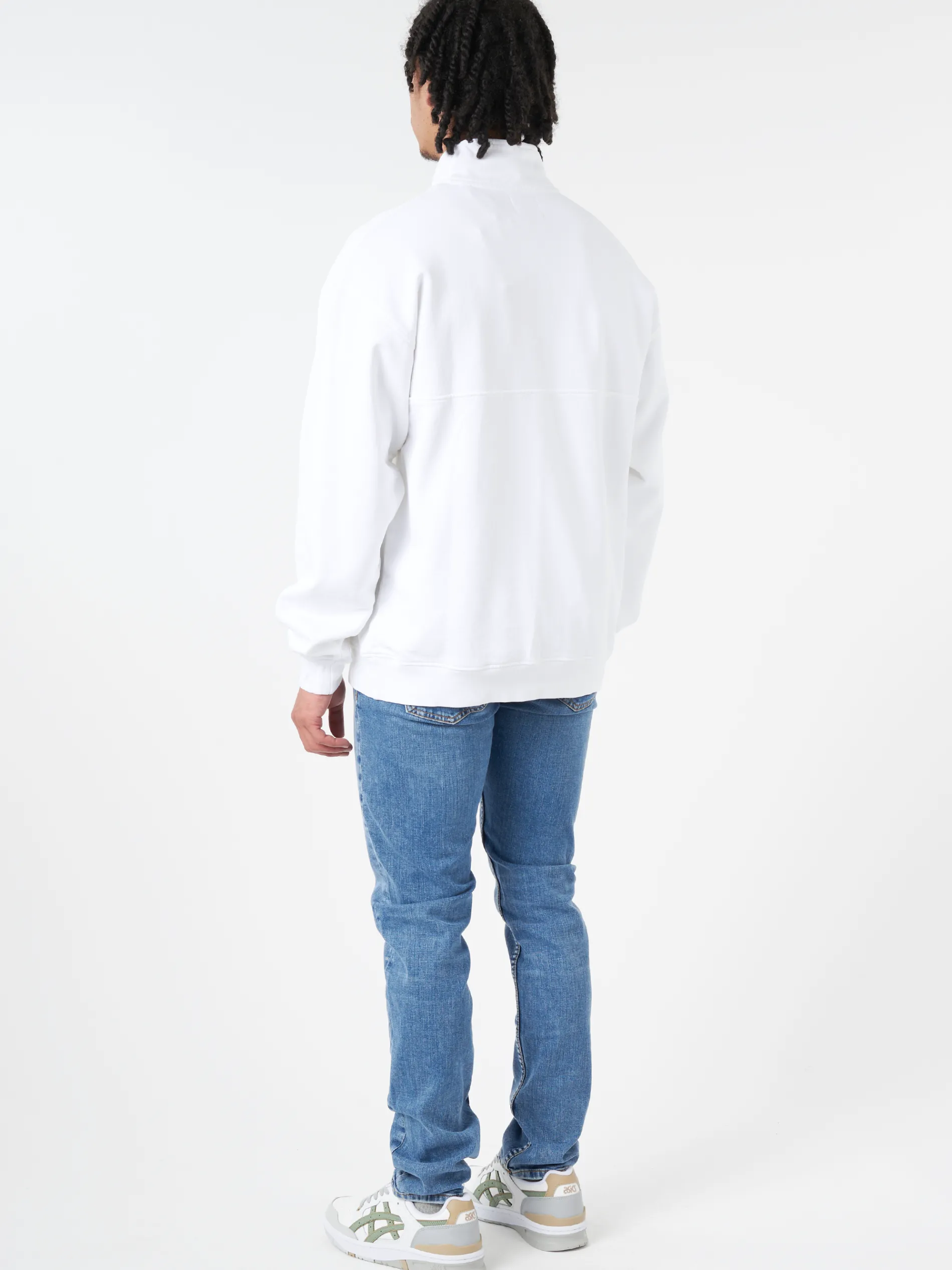 Colorful Standard - Quarter Zip in Optical White