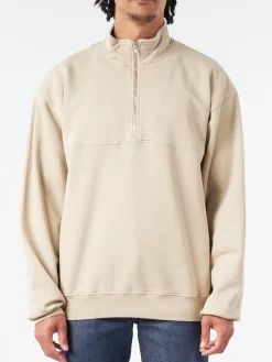Colorful Standard - Quarter Zip in Oyster Grey