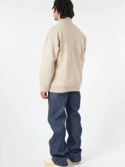 Colorful Standard - Quarter Zip in Oyster Grey