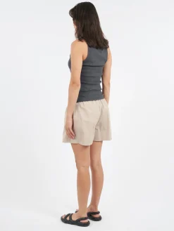 Colorful Standard - Women Organic Rib Tank Top in Lava Grey