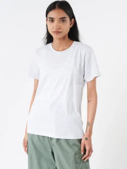 Colorful Standard - Women Light Organic Tee in Snow Melange (Light Grey)