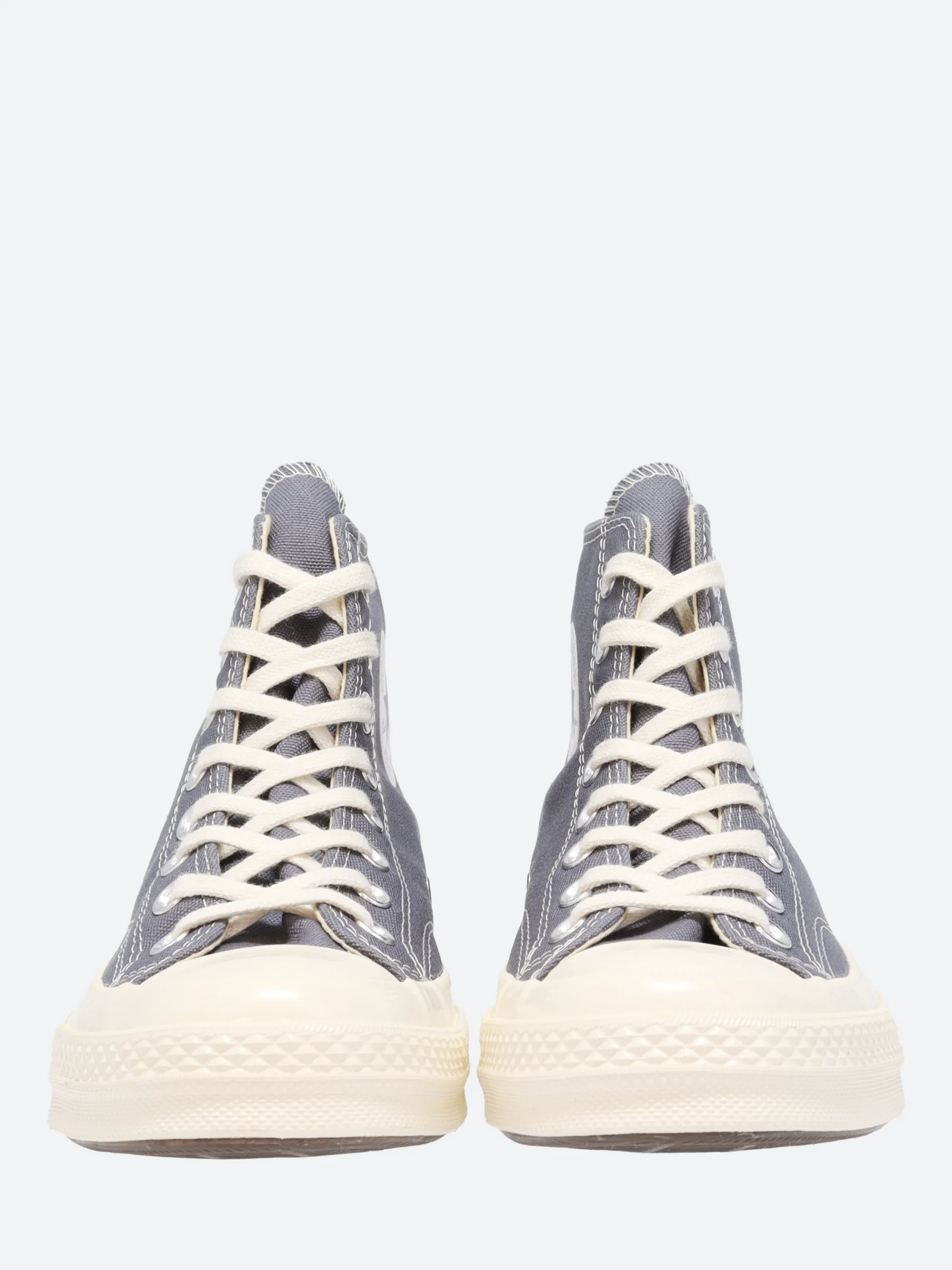 Comme des Garçons PLAY - Black Heart Chuck 70 High Top in Grey