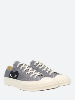 Comme des Garçons PLAY - Black Heart Chuck 70 Low Top in Grey