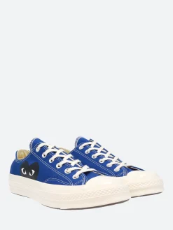 Comme des Garçons PLAY - Black Heart Chuck 70 Low Top in Blue