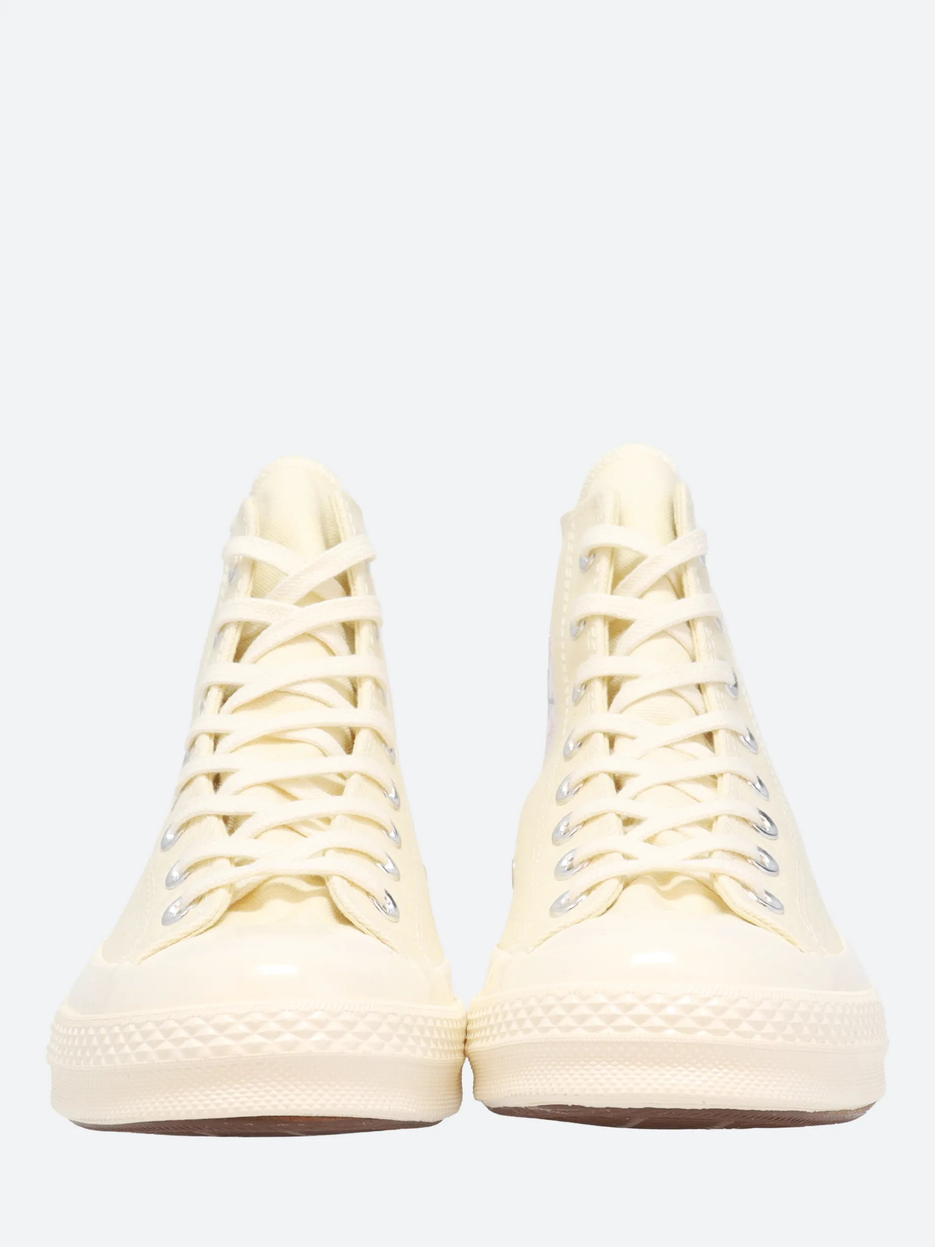 Comme des Garçons PLAY - Red Heart Chuck 70 High Top in White