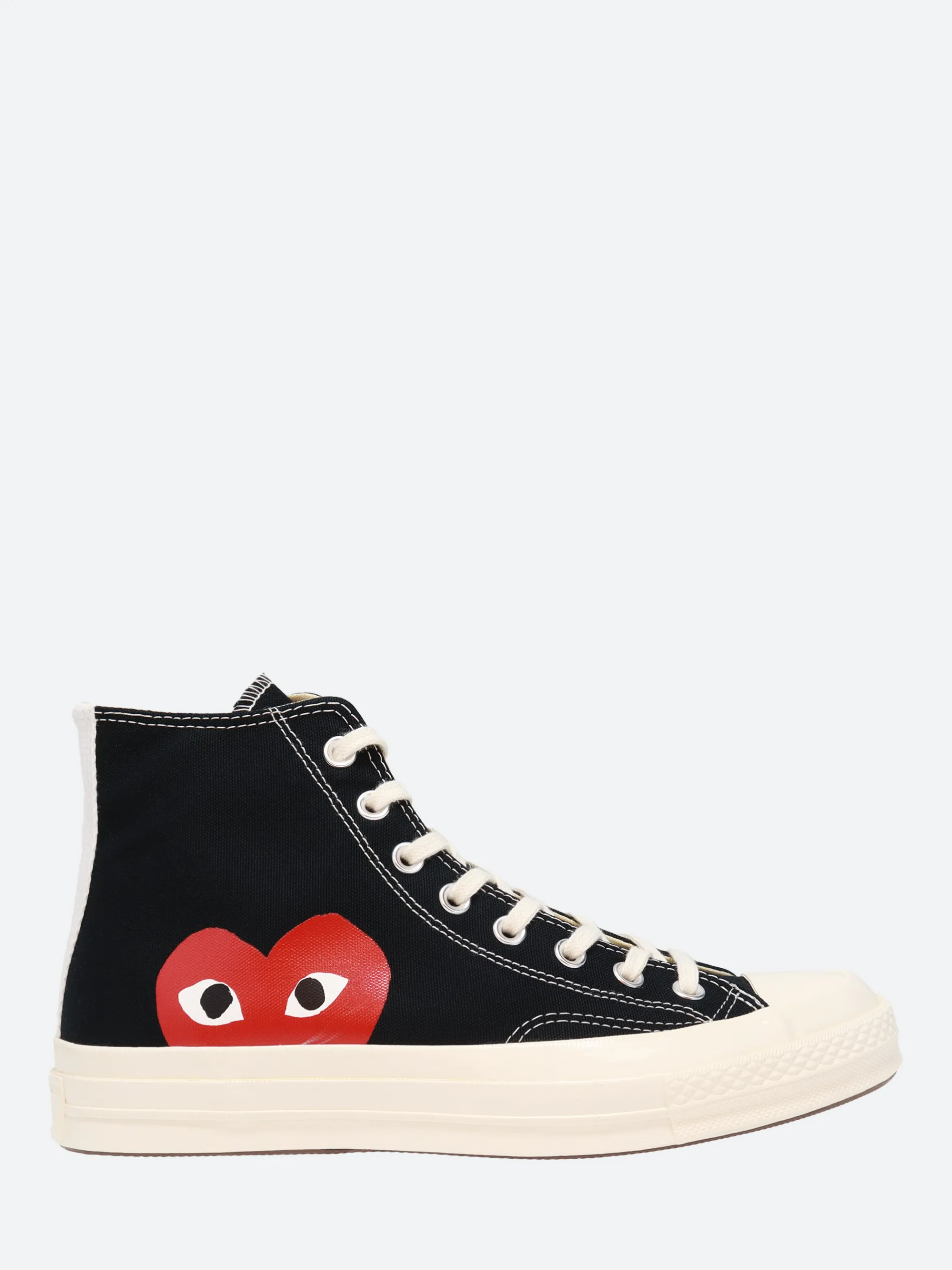 Comme des Garçons PLAY - Red Heart Chuck 70 High Top in Black
