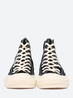 Comme des Garçons PLAY - Red Heart Chuck 70 High Top in Black