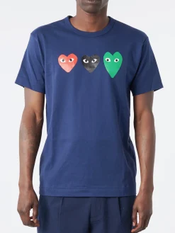Comme des Garçons PLAY - T186 T-Shirt in Navy