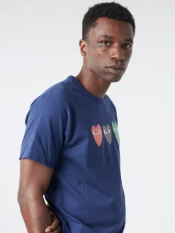 Comme des Garçons PLAY - T186 T-Shirt in Navy