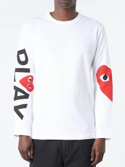 Comme des Garçons PLAY - T258 in White