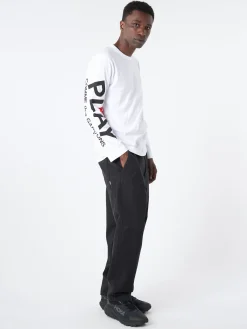 Comme des Garçons PLAY - T258 in White