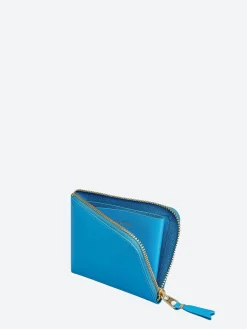 Comme des Garçons WALLET - SA3100 Classic Leather Wallet in Blue