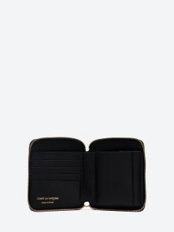 Comme des Garçons WALLET - SA2100EF Embossed Forest Wallet in Black