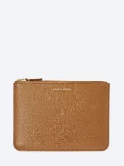 Comme des Garçons WALLET - SA5100IC Colour Inside Wallet in Brown and Orange