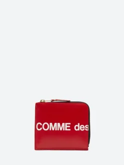 Comme des Garçons WALLET - SA3100HL Huge Logo Wallet in Red
