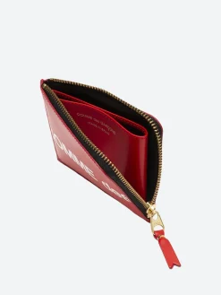 Comme des Garçons WALLET - SA3100HL Huge Logo Wallet in Red