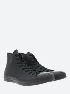 Converse - Chuck Taylor All Star Mono Leather High Top in Black Monochrome