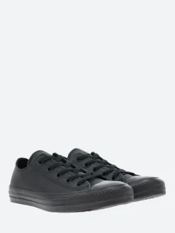 Converse - Chuck Taylor All Star Mono Leather Low Top in Black/Monochrome