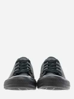 Converse - Chuck Taylor All Star Mono Leather Low Top in Black/Monochrome