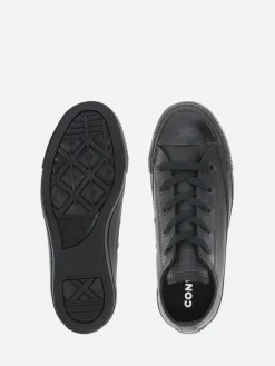 Converse - Chuck Taylor All Star Mono Leather Low Top in Black/Monochrome