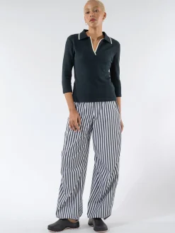 Cotton Poplin Oversized Pants