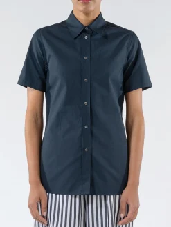 Cotton Poplin Short-Sleeved Shirt