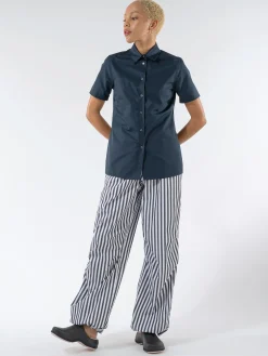 Cotton Poplin Short-Sleeved Shirt