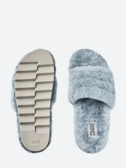 Cougar - Pozy Lambswool Slide Sandal in Ash