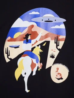 Cowboy Sh!t - Men's UFO T-Shirt in Black