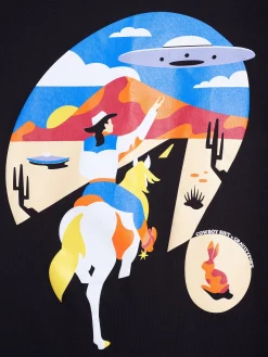 Cowboy Sh!t - Women's UFO T-Shirt in Black