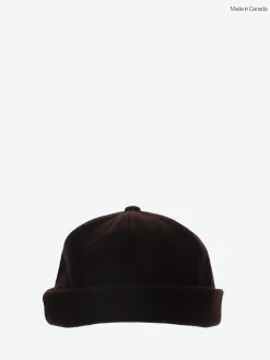 Crown Cap - Melton Wool Beanie in Brown
