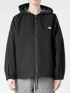 Danton - 3 Layer Cloth Hooded Jacket in Black