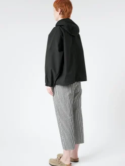 Danton - 3 Layer Cloth Hooded Jacket in Black