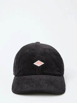 Danton - 6 Panel Corduroy Cap in Black