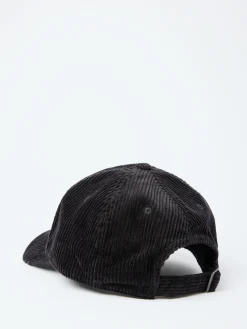 Danton - 6 Panel Corduroy Cap in Black