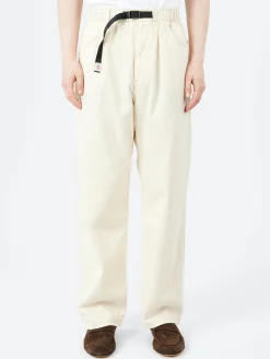 Danton - Belted Easy Pants in Ecru