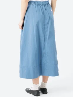 Danton - C/N Typewriter 2 Tuck Skirt in Blue