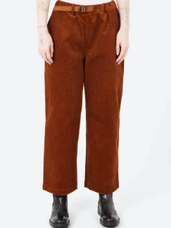 Danton - Corduroy Easy Pants in Deep Orange